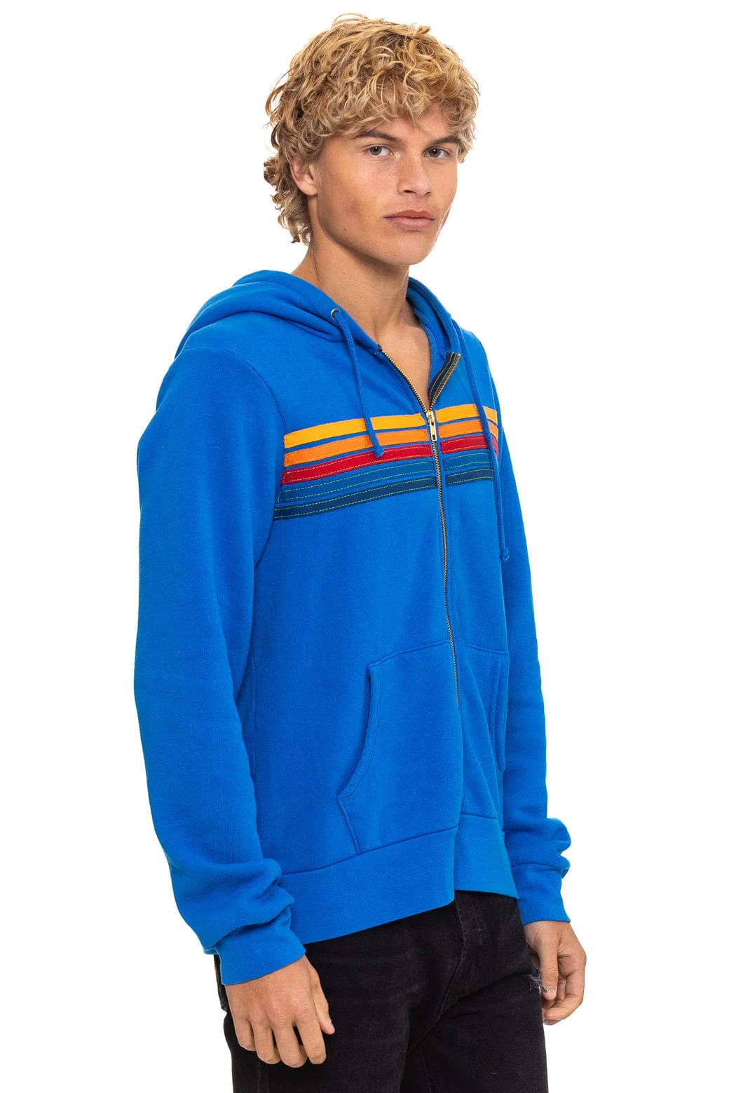 5 STRIPE HOODIE - ADVENTURE BLUE - Image 8