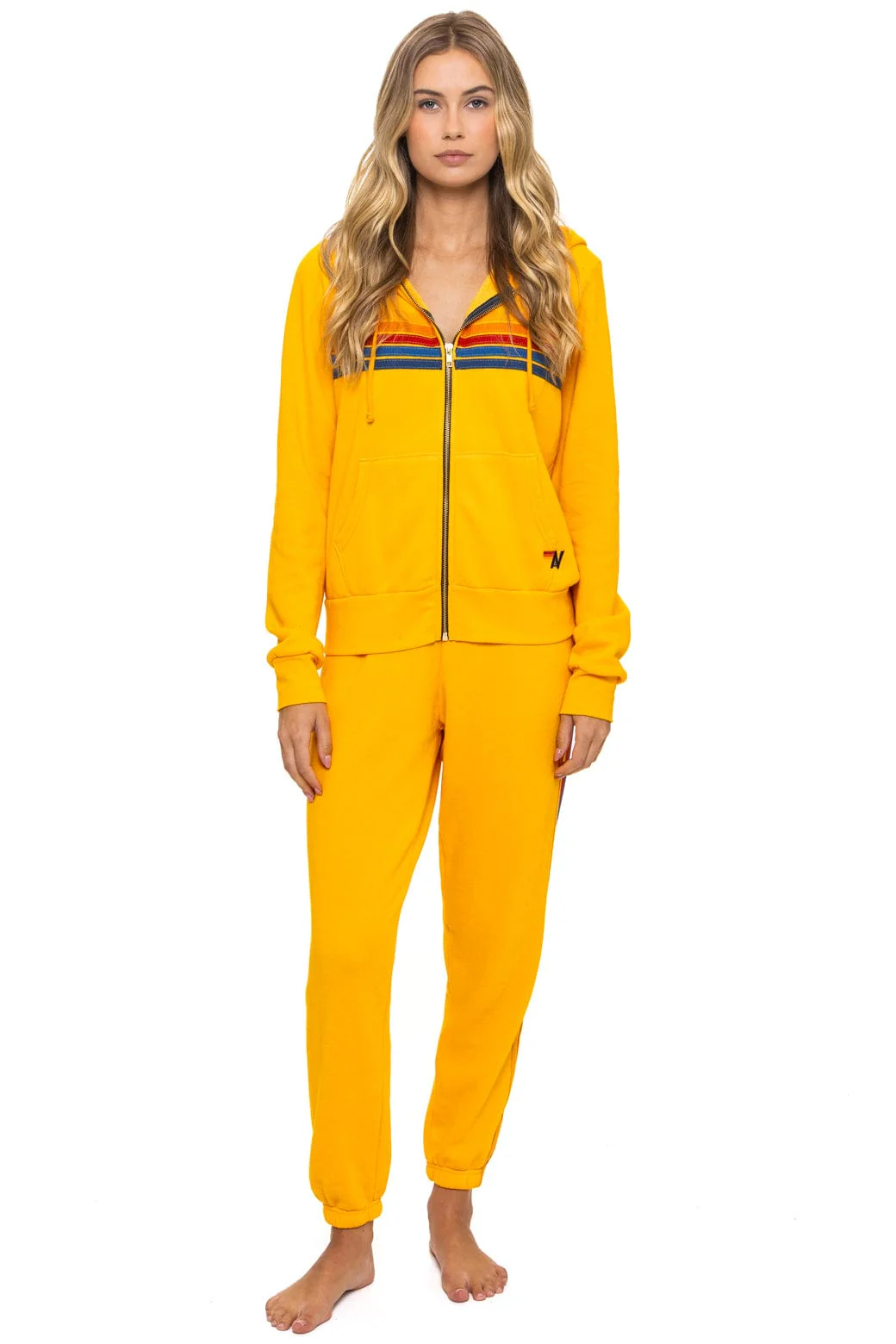 5 STRIPE HOODIE - GOLD - Image 12