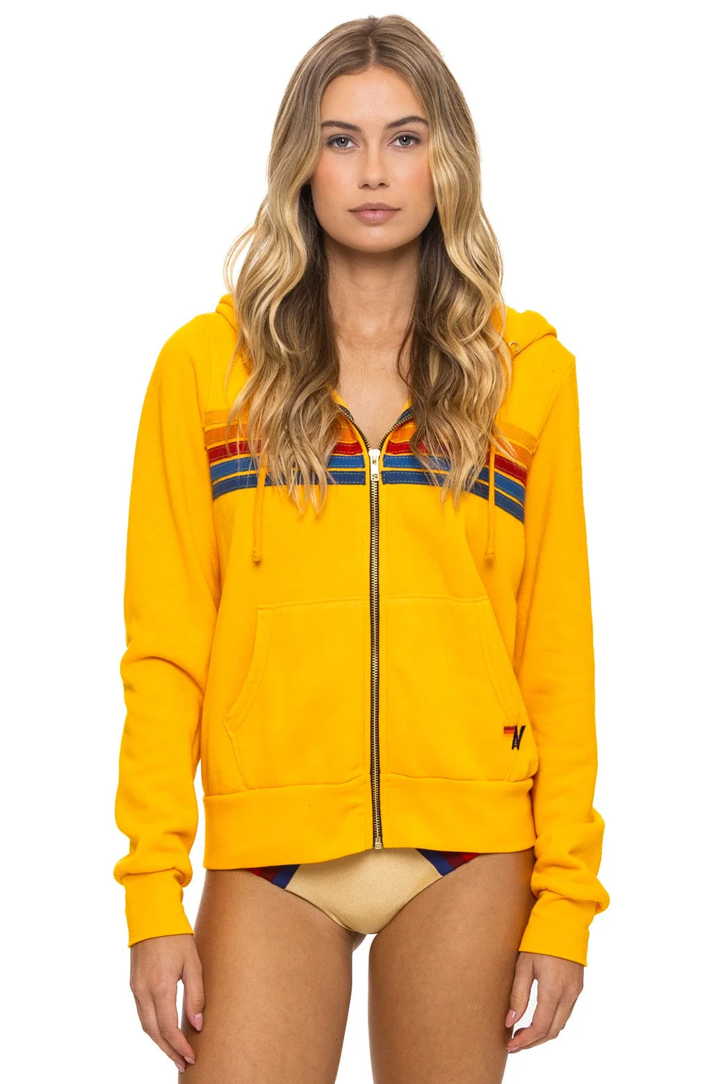 5 STRIPE HOODIE - GOLD - Image 5