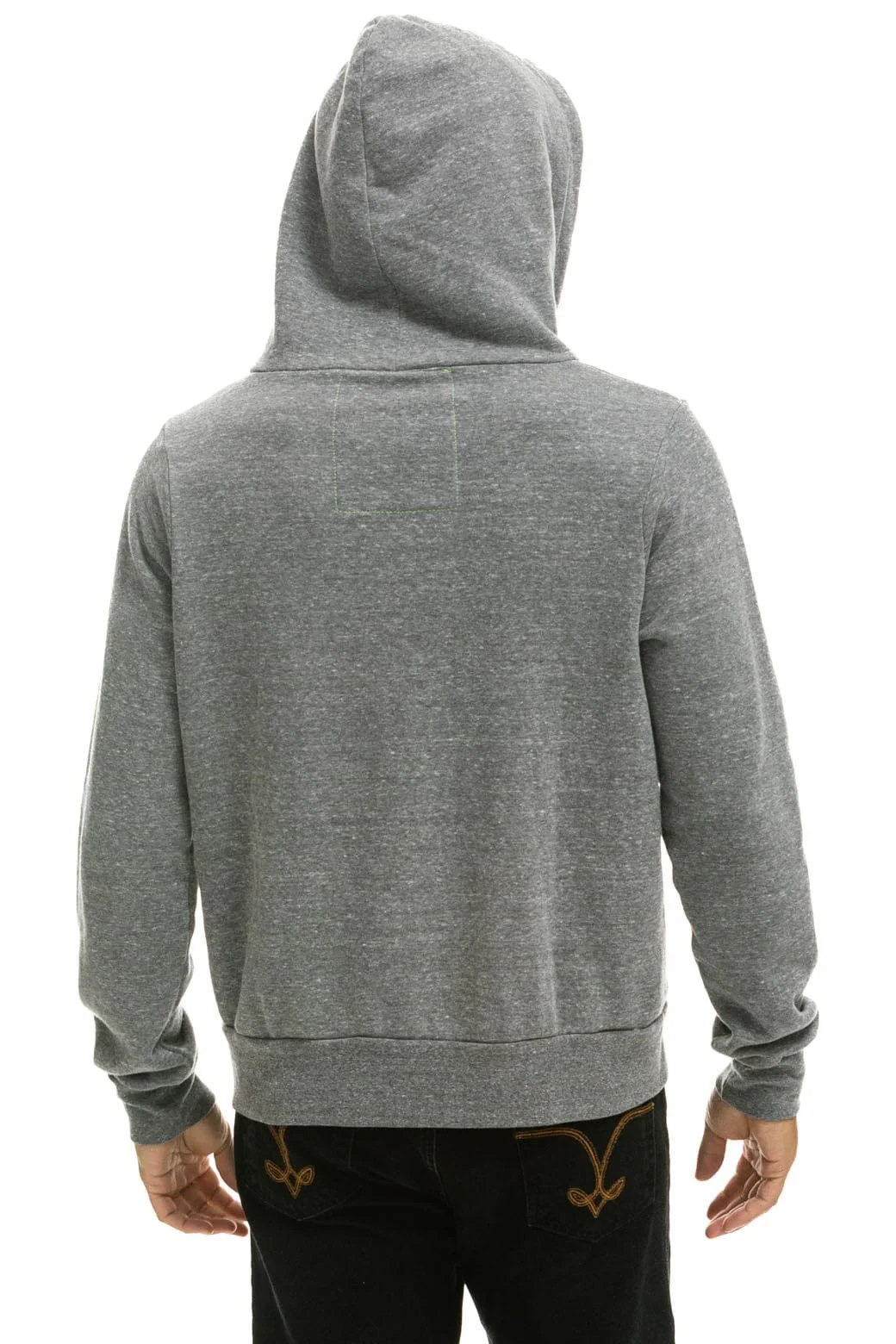 5 STRIPE HOODIE - HEATHER GREY // GREY - Image 8