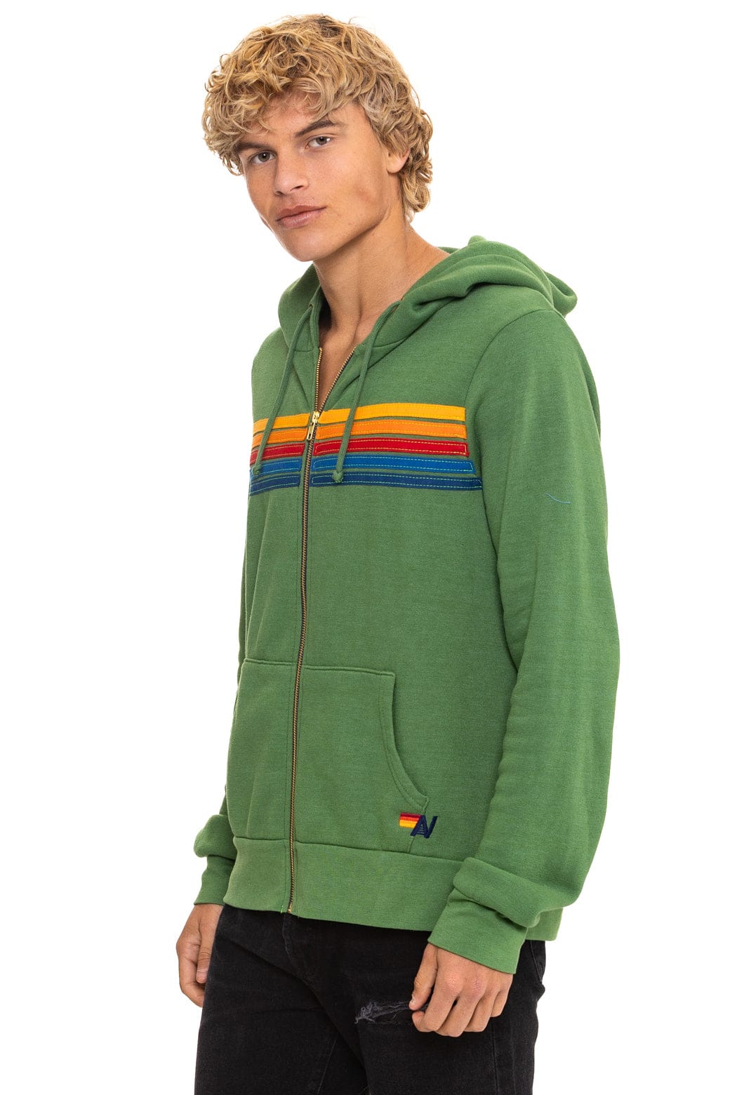 5 STRIPE HOODIE - PALM - Image 4
