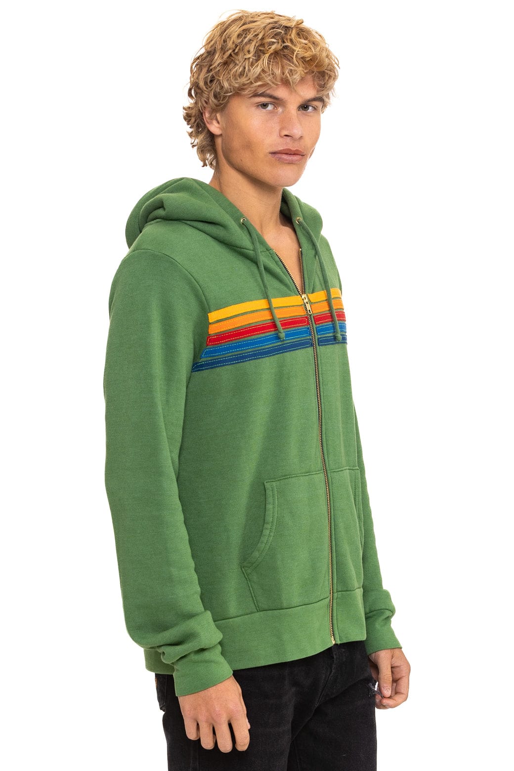 5 STRIPE HOODIE - PALM - Image 8