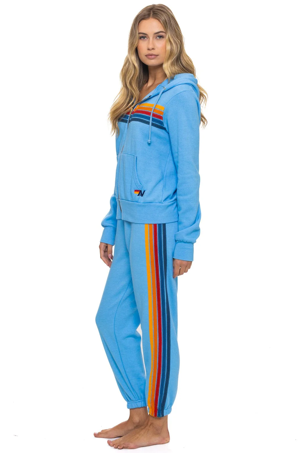 5 STRIPE HOODIE - SKY - Image 11