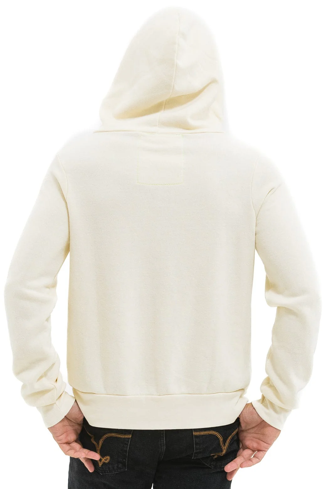 5 STRIPE HOODIE - VINTAGE WHITE // WHITE NEON - Image 10
