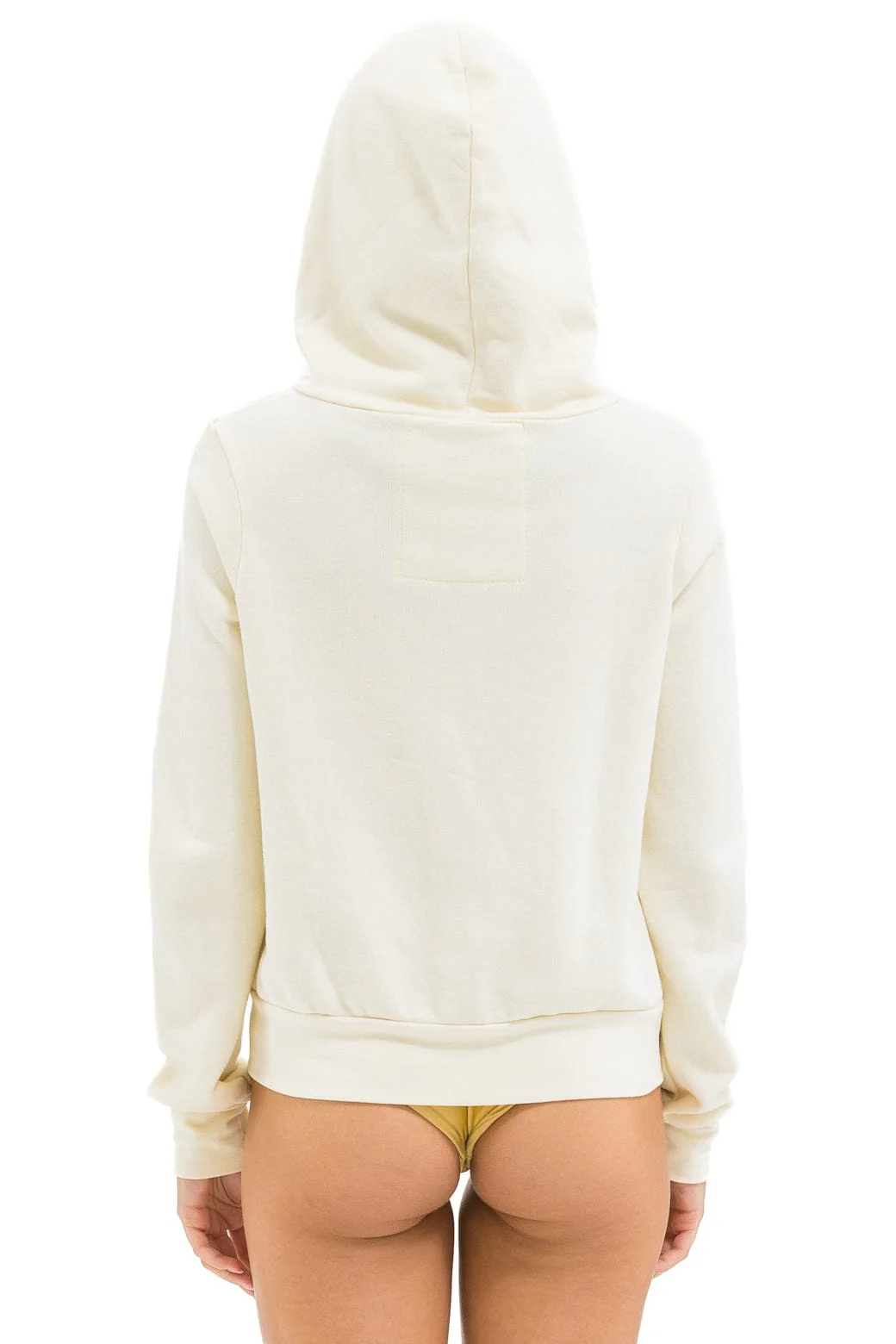 5 STRIPE HOODIE - VINTAGE WHITE // WHITE NEON - Image 9