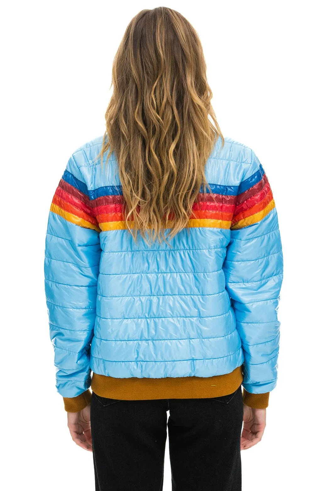5 STRIPE JACKET -  SKY GLOSSY - Image 4