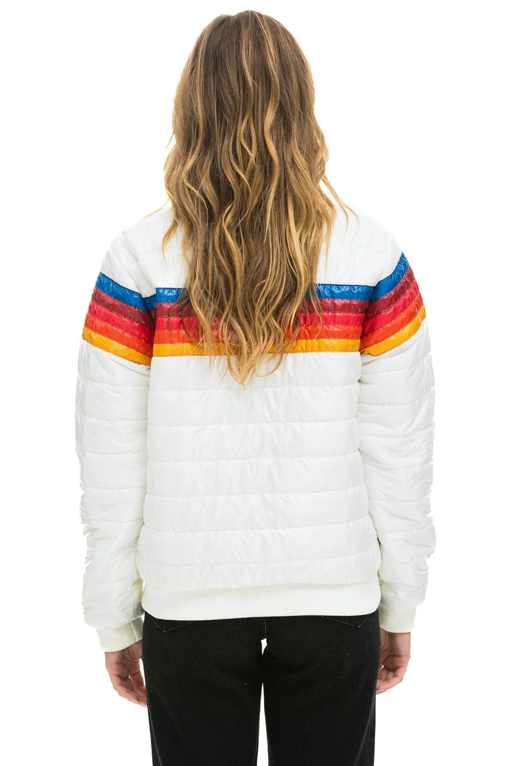 5 STRIPE JACKET -  WHITE GLOSSY - Image 4