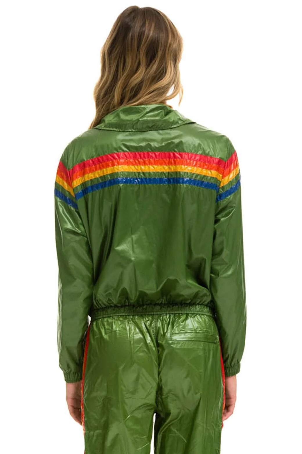 5 STRIPE - WINDBREAKER GARDEN GREEN GLOSSY - Image 3