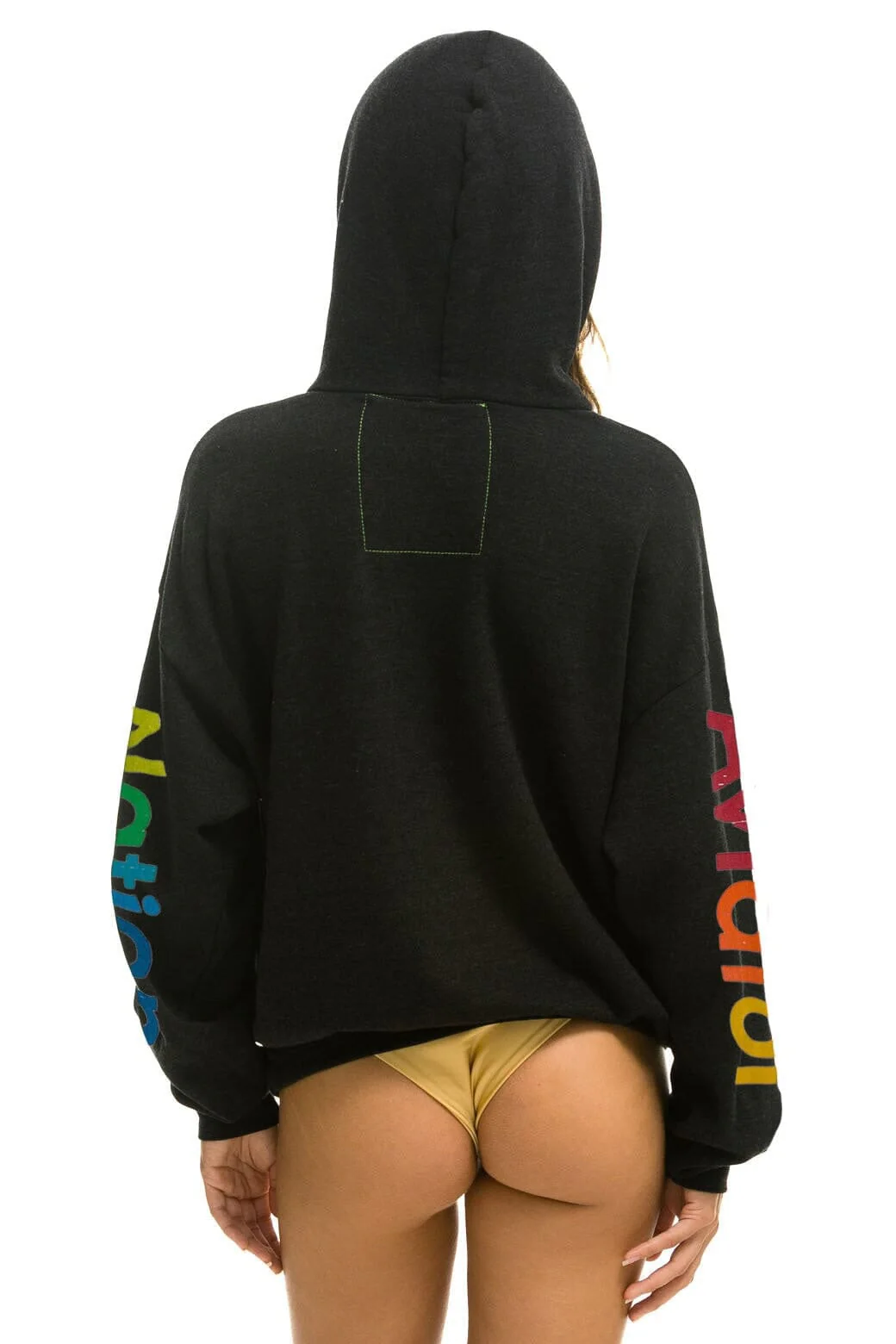 AVIATOR NATION NEW YORK CITY RELAXED PULLOVER HOODIE - BLACK - Image 3