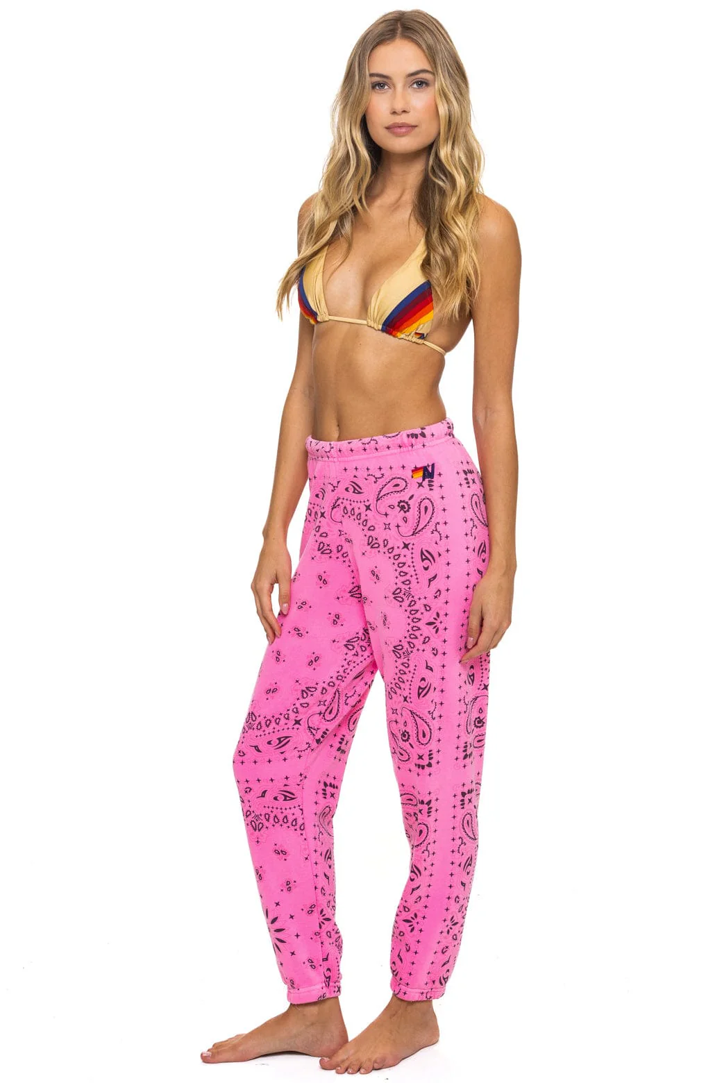 BANDANA SWEATPANTS - NEON PINK - Image 3