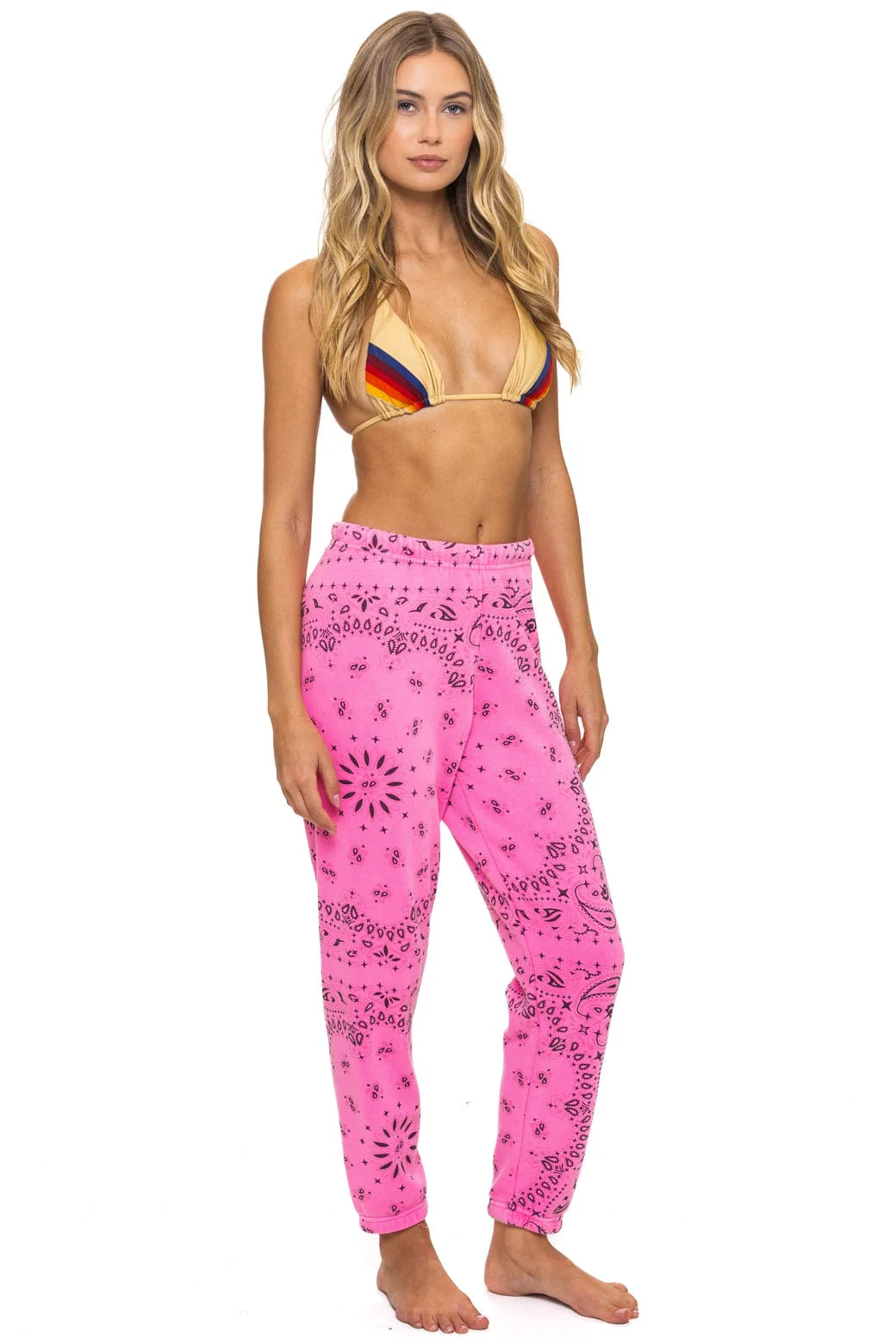 BANDANA SWEATPANTS - NEON PINK - Image 5