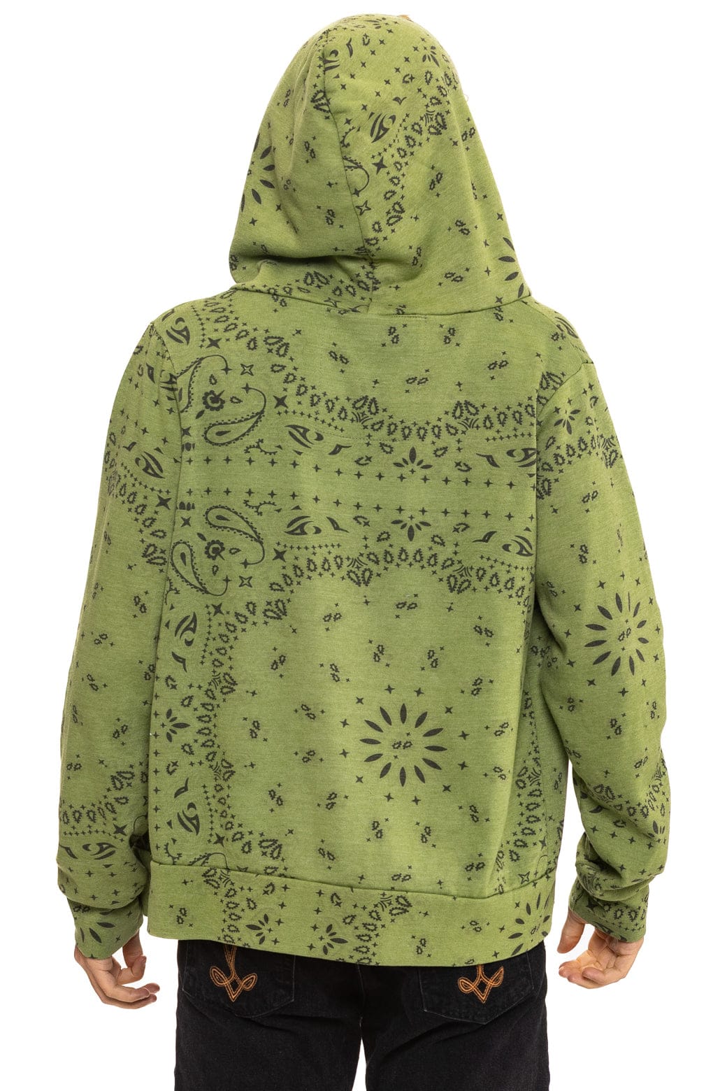 BANDANA ZIP HOODIE - JUNGLE GREEN - Image 10