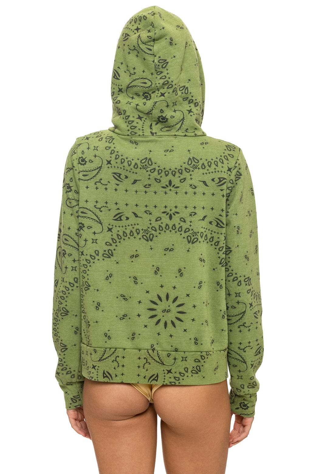 BANDANA ZIP HOODIE - JUNGLE GREEN - Image 9