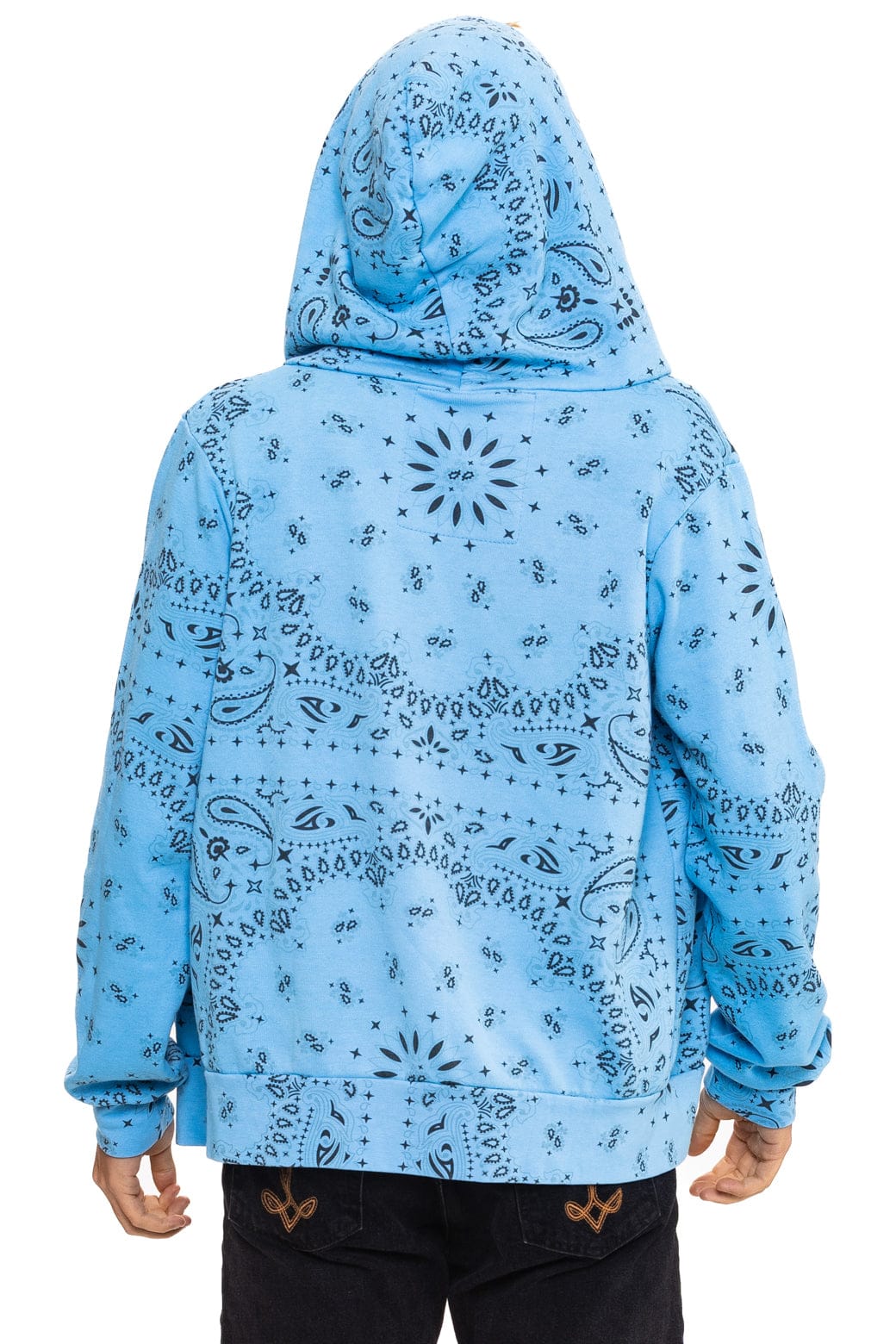 BANDANA ZIP HOODIE - SKY - Image 8