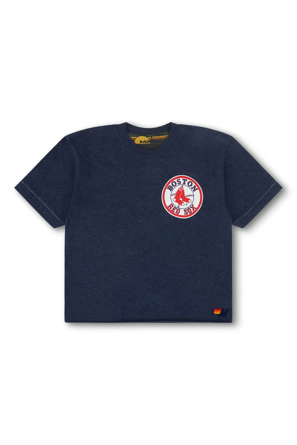 BOSTON RED SOX BOLT WOMEN'S BOYFRIEND TEE - NAVY - Image 5