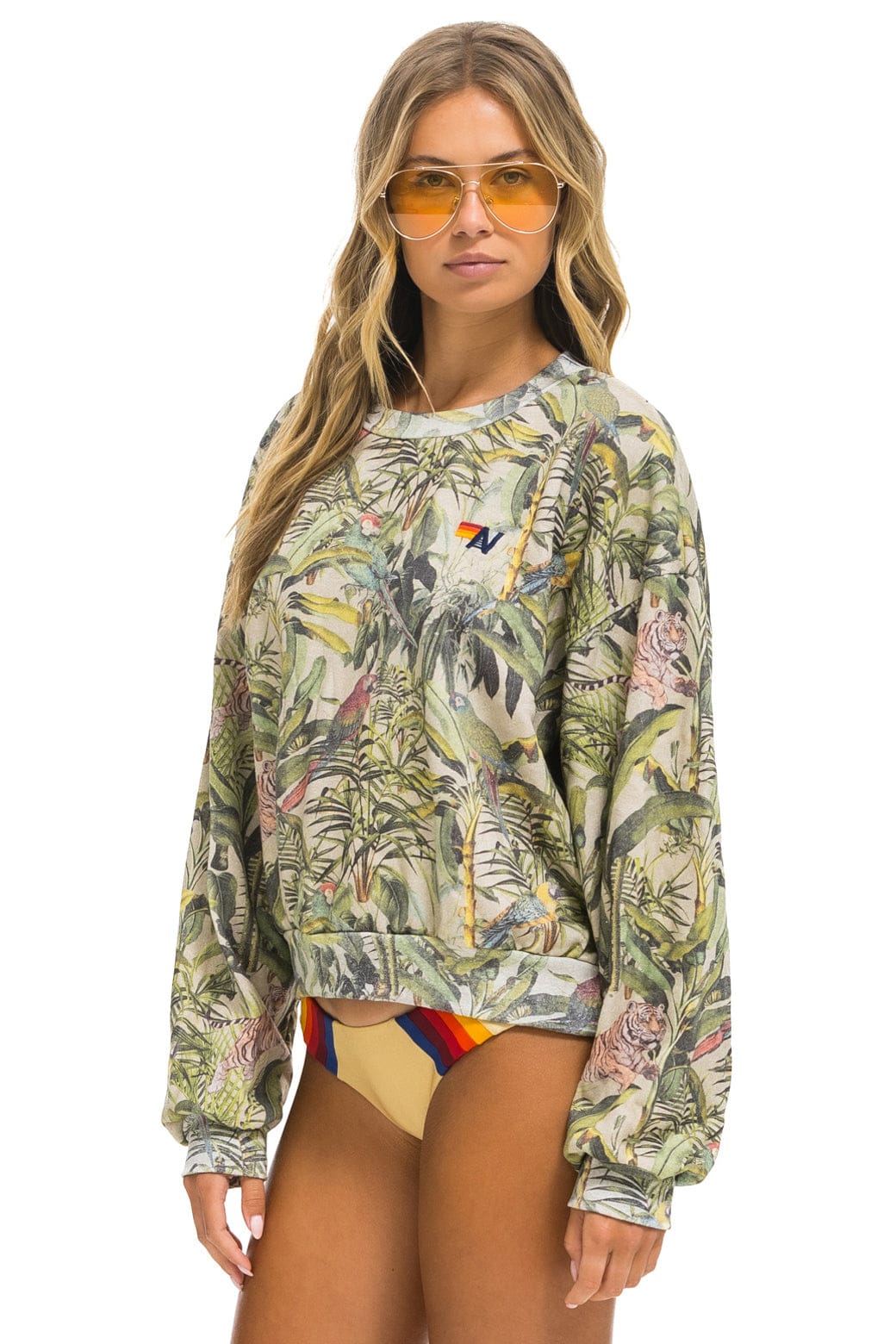 JUNGLE RELAXED CREW SWEATSHIRT - SAND - Image 3