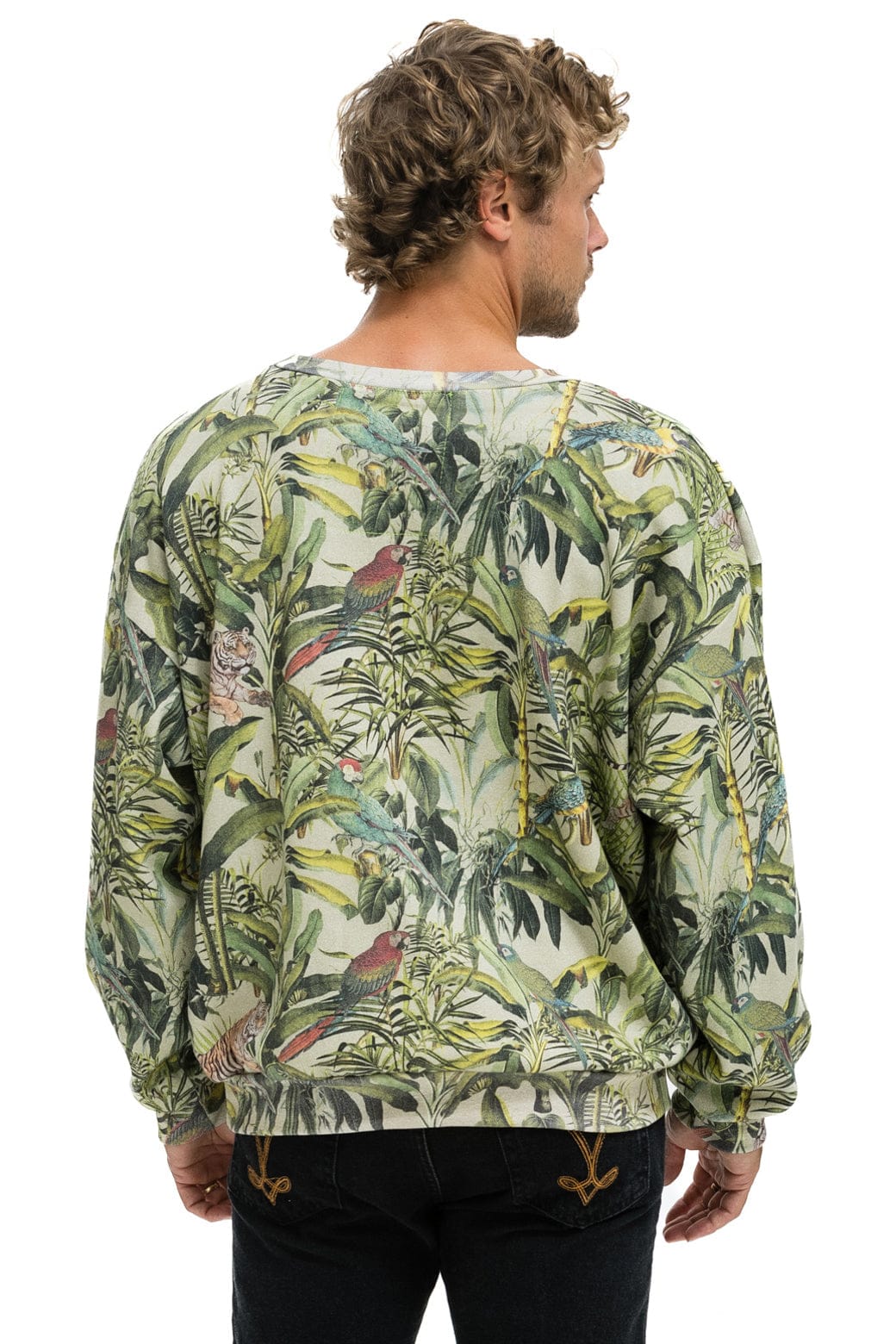 JUNGLE RELAXED CREW SWEATSHIRT - SAND - Image 8