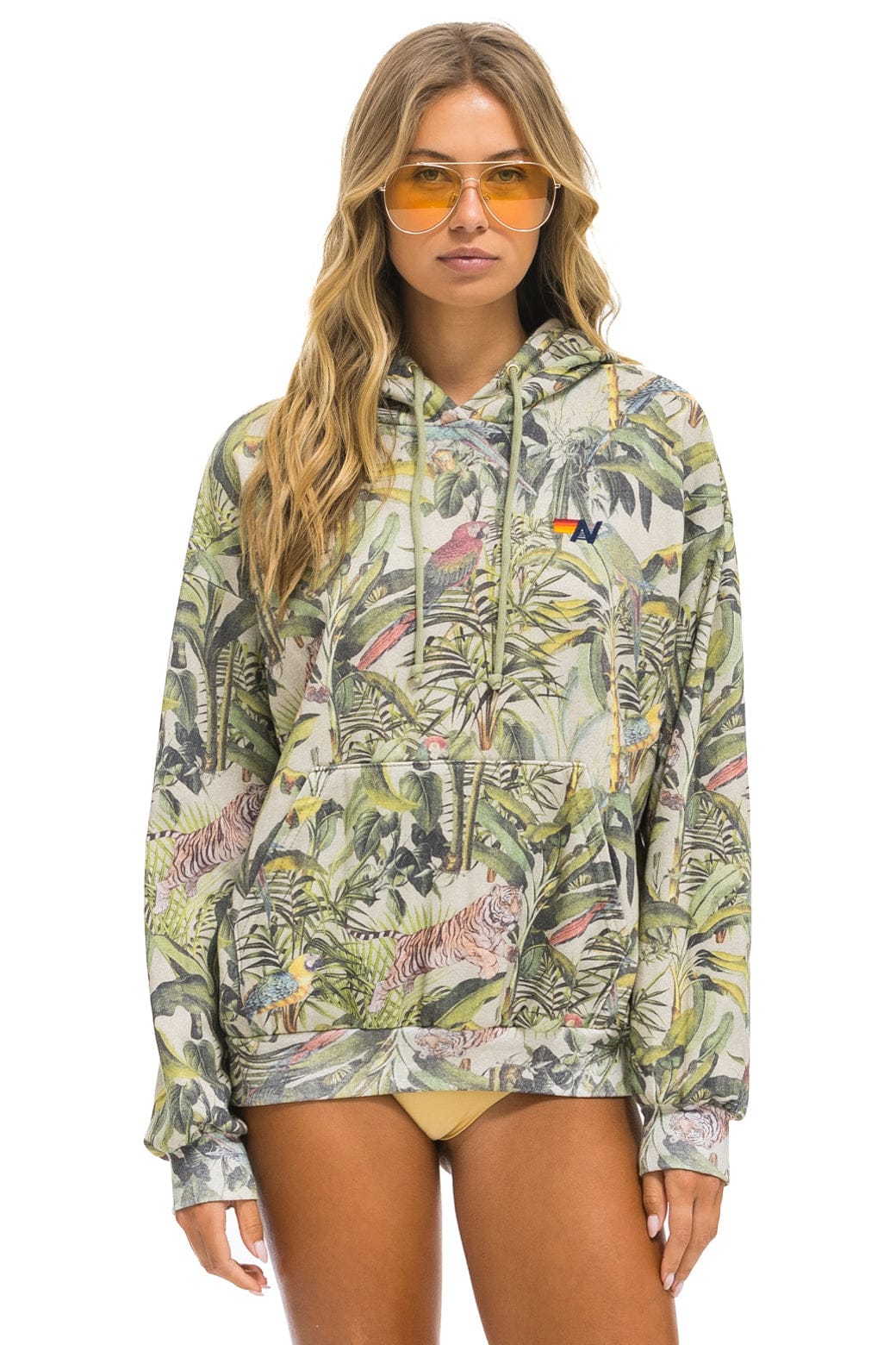 JUNGLE RELAXED PULLOVER HOODIE - SAND - Image 7