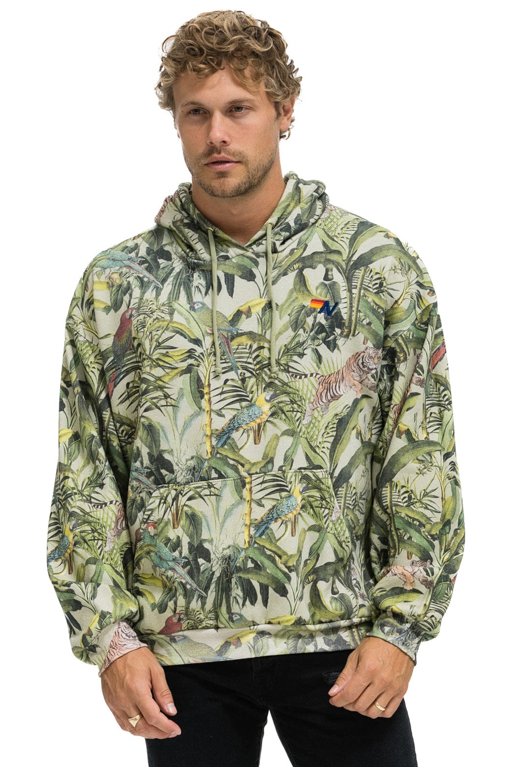 JUNGLE RELAXED PULLOVER HOODIE - SAND - Image 8