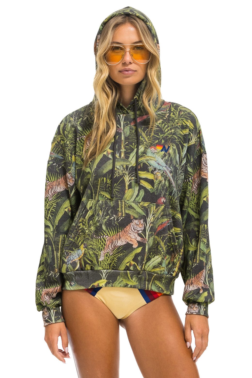 JUNGLE RELAXED PULLOVER HOODIE - VINTAGE CHARCOAL - Image 3