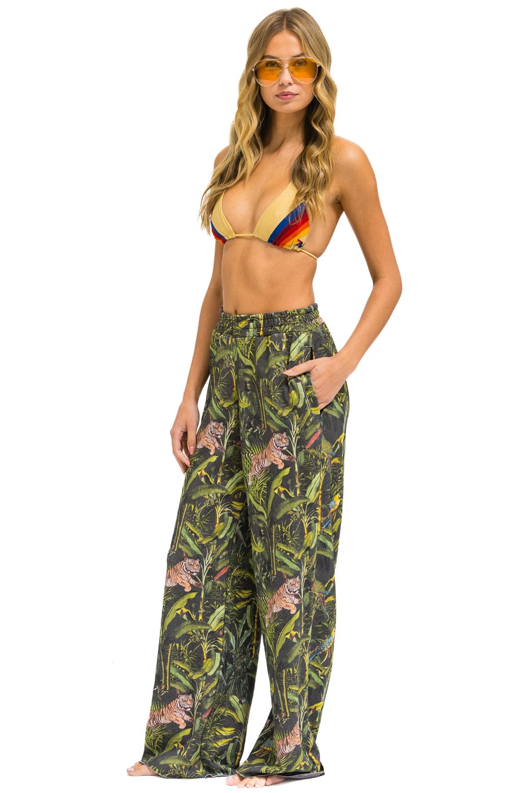 JUNGLE WIDE LEG POCKET SWEATPANTS - VINTAGE CHARCOAL - Image 3