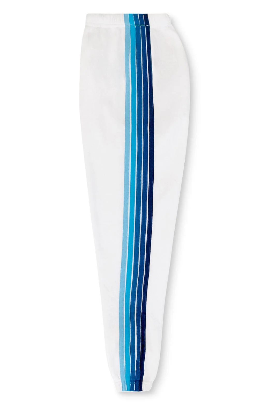 LOS ANGELES DODGERS 5 STRIPE SWEATPANTS - WHITE // BLUE - Image 6