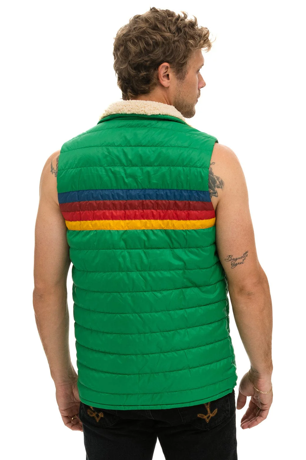 MEN'S 4 STRIPE VEST SHERPA- AMAZON - Image 3