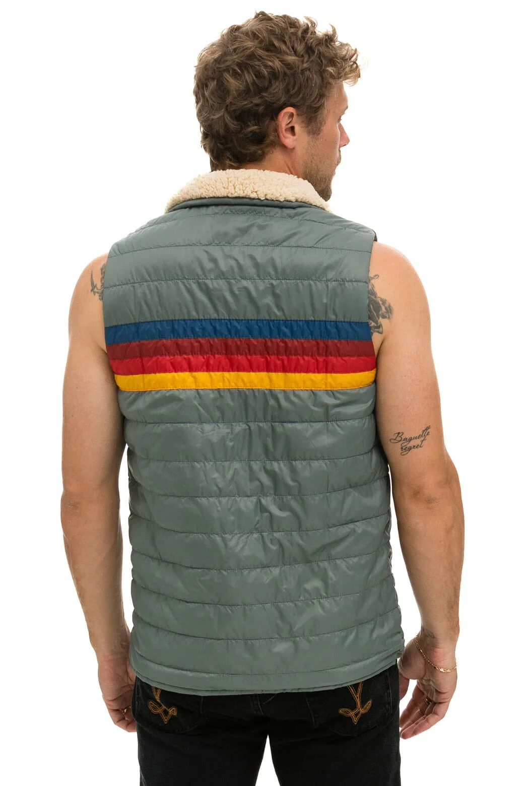 MEN'S 4 STRIPE VEST SHERPA - SEDONA - Image 3