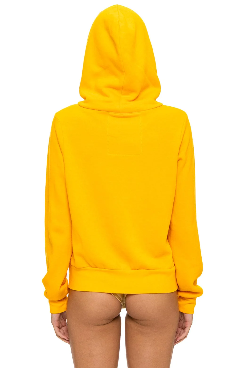 MOUNTAIN STITCH CHEVRON 4 ZIP HOODIE - GOLD - Image 10