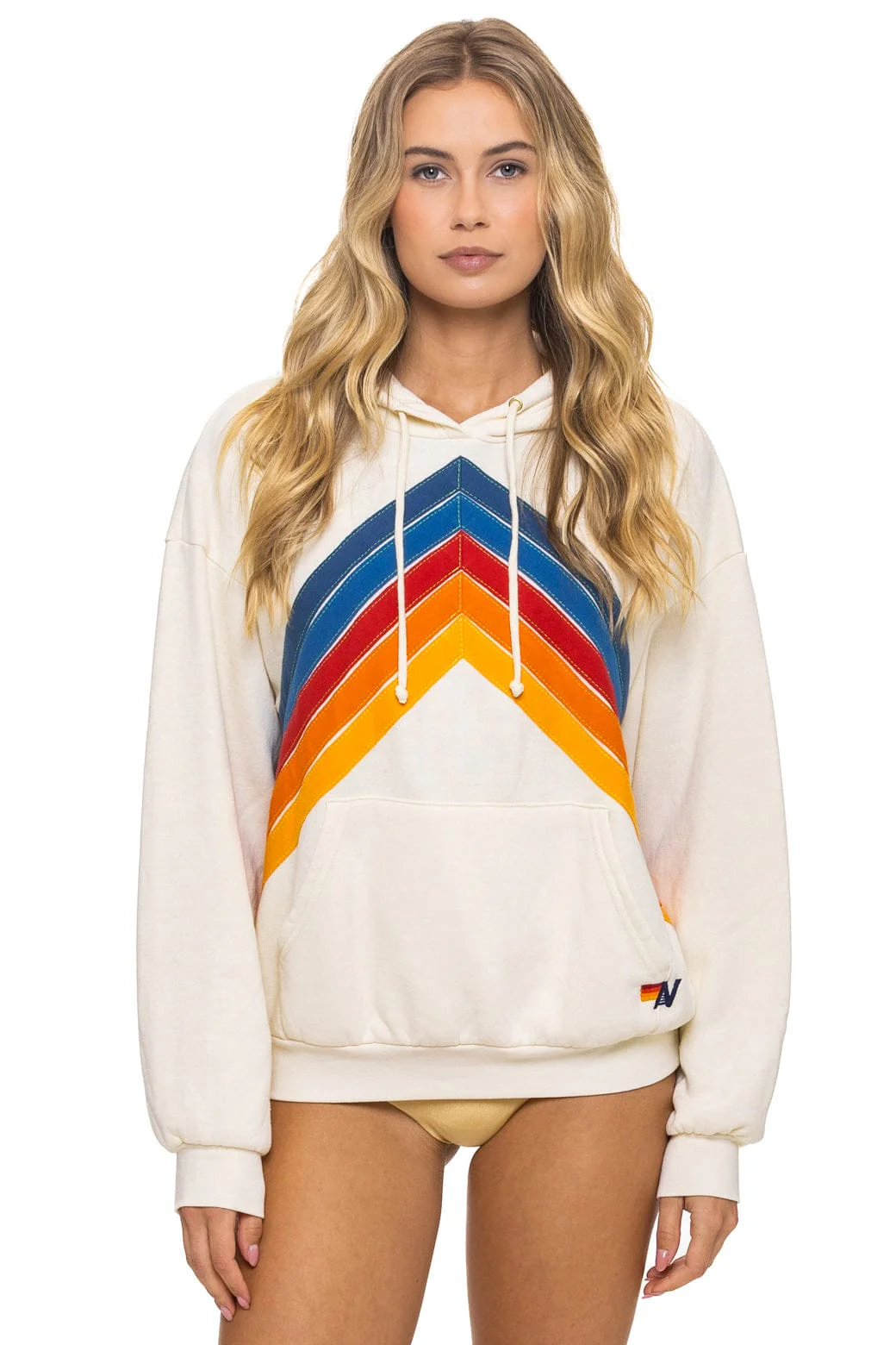 MOUNTAIN STITCH CHEVRON PULLOVER HOODIE RELAXED - VINTAGE WHITE - Image 7