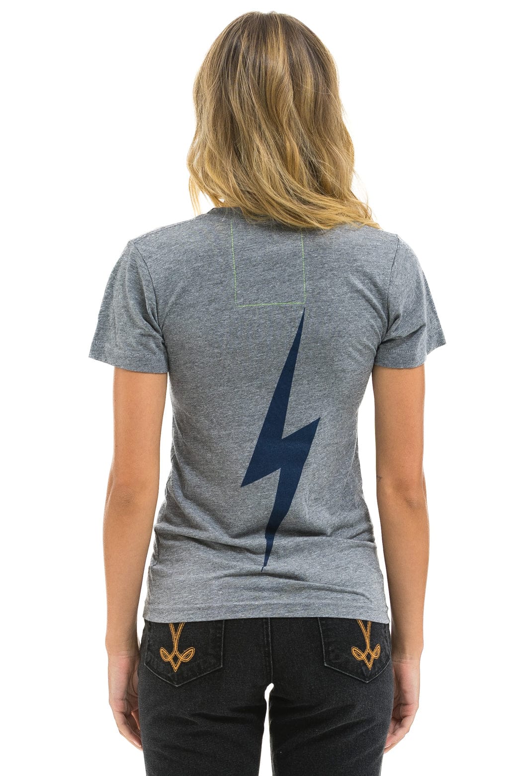 NY YANKEES BOLT CREW TEE - HEATHER - Image 4