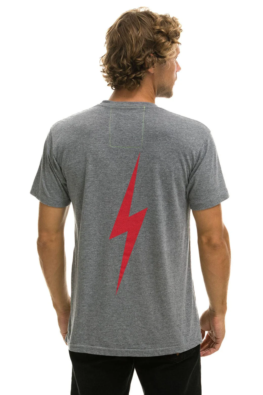 PHILLIES BOLT CREW TEE - HEATHER GREY - Image 3