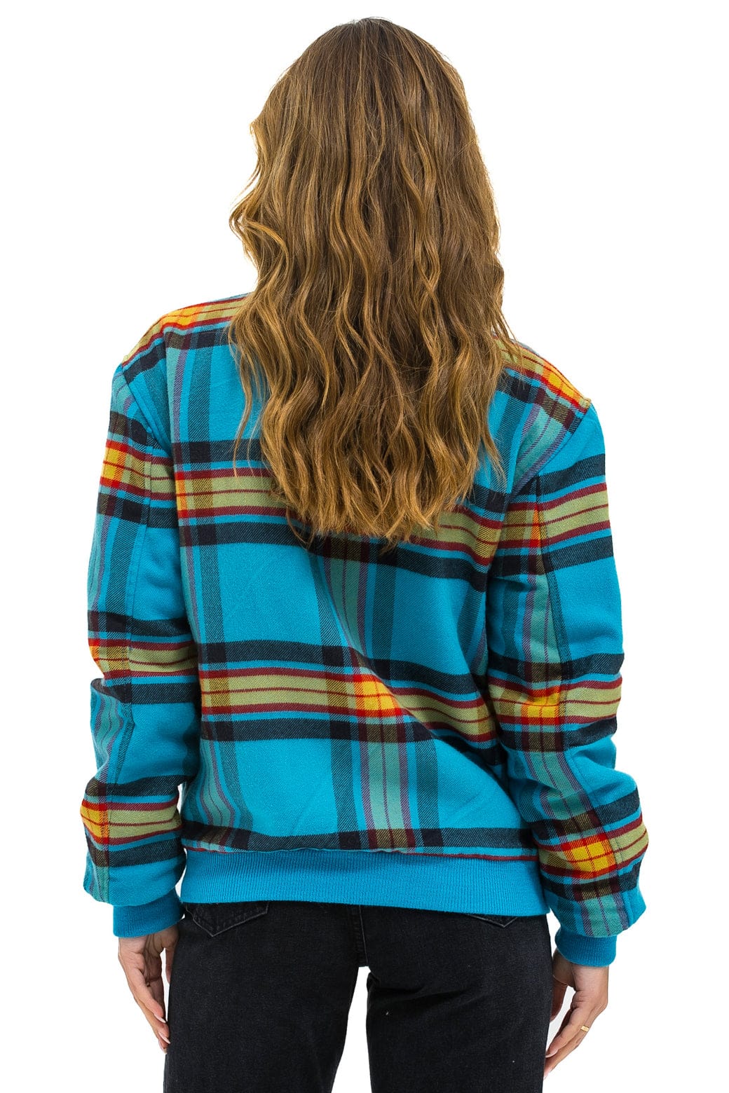 PLAID UNISEX VARSITY JACKET - JACKSON PLAID - Image 5