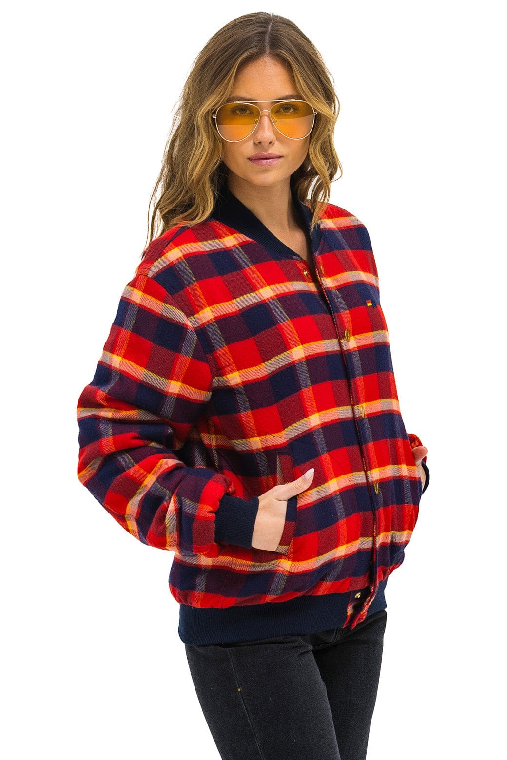 PLAID UNISEX VARSITY JACKET - RUGBY PLAID - Image 5