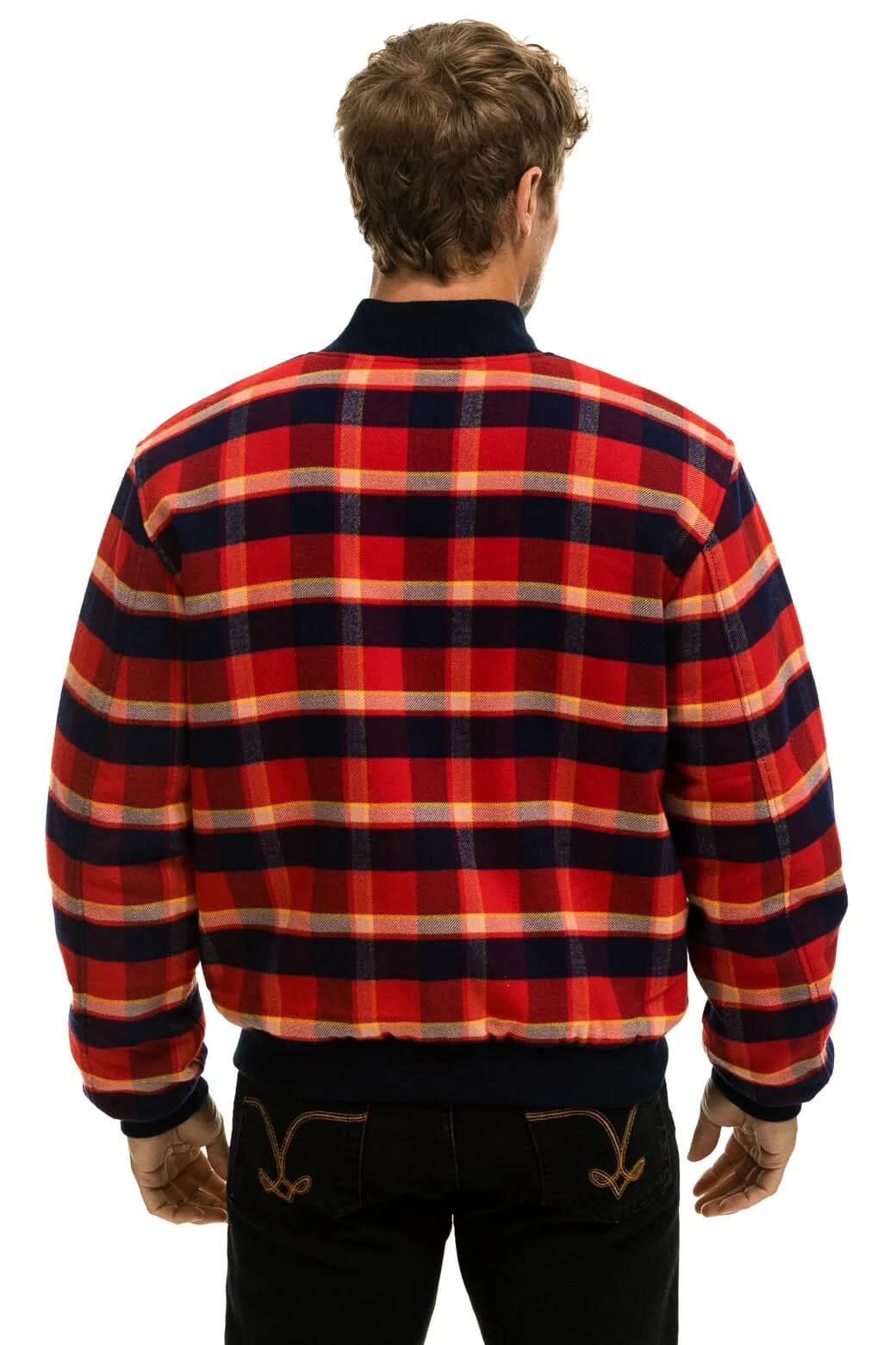 PLAID UNISEX VARSITY JACKET - RUGBY PLAID - Image 6