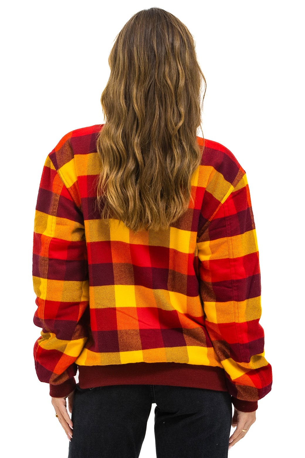 PLAID UNISEX VARSITY JACKET - SURFY PLAID - Image 5