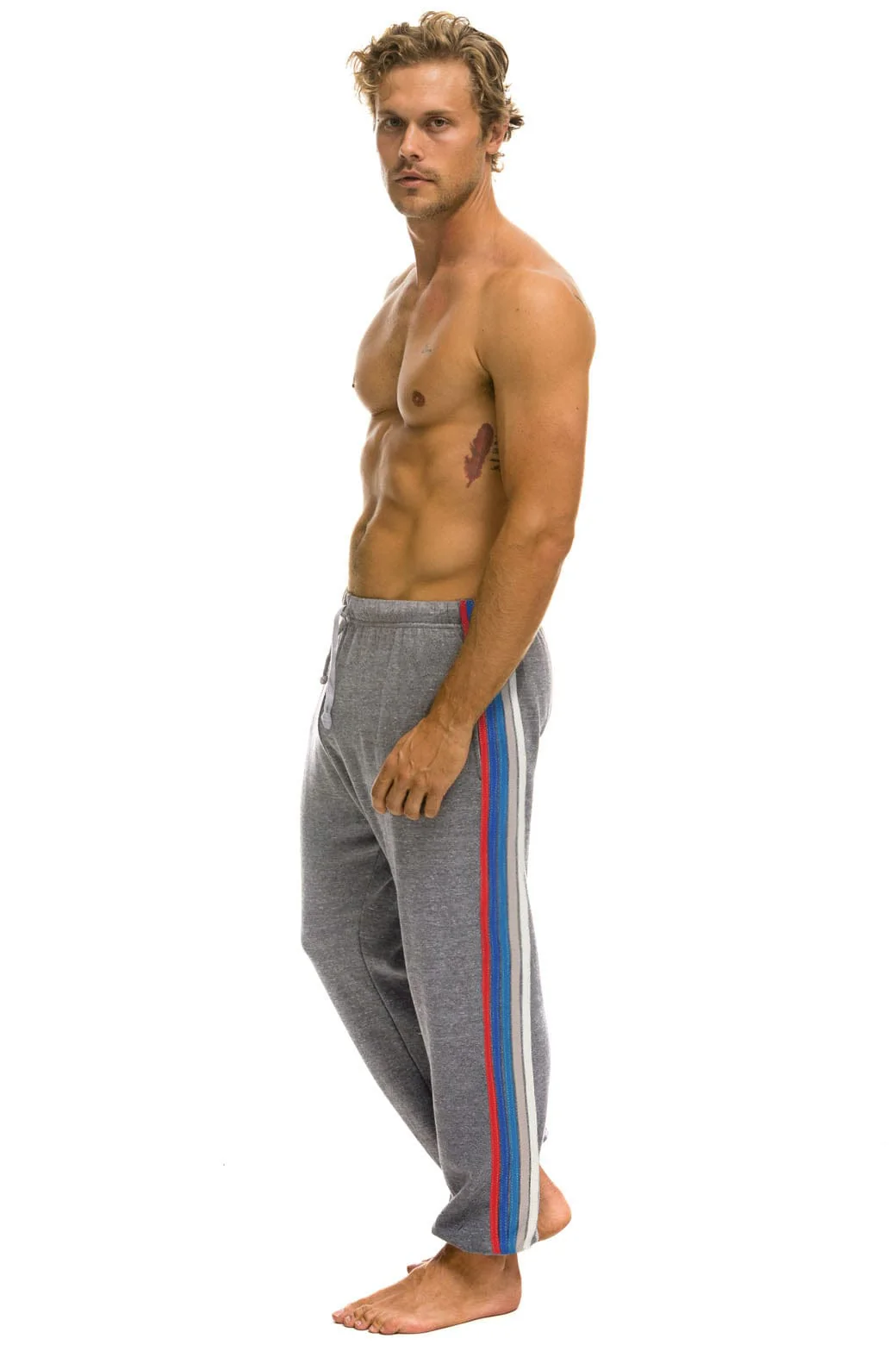 TEXAS RANGERS 5 STRIPE UNISEX SWEATPANTS - HEATHER // USA - Image 3