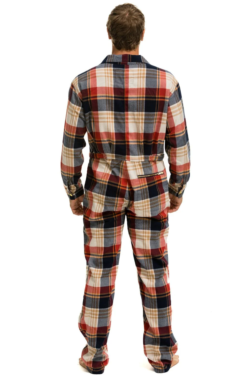 UNISEX PLAID FLIGHT SUIT - COWBOY PLAID - Image 8