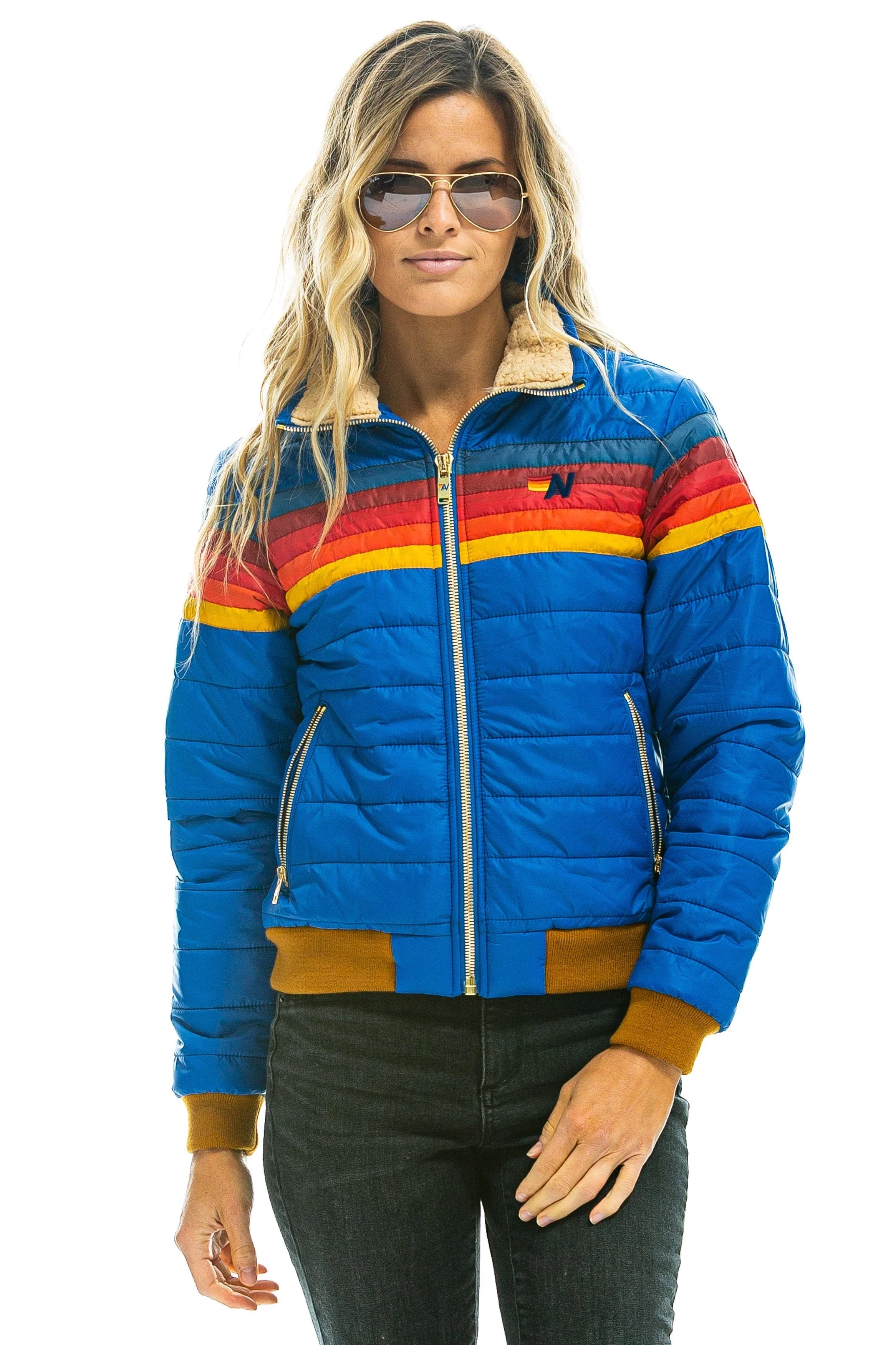 5 STRIPE JACKET -  SNORKEL BLUE - Image 5