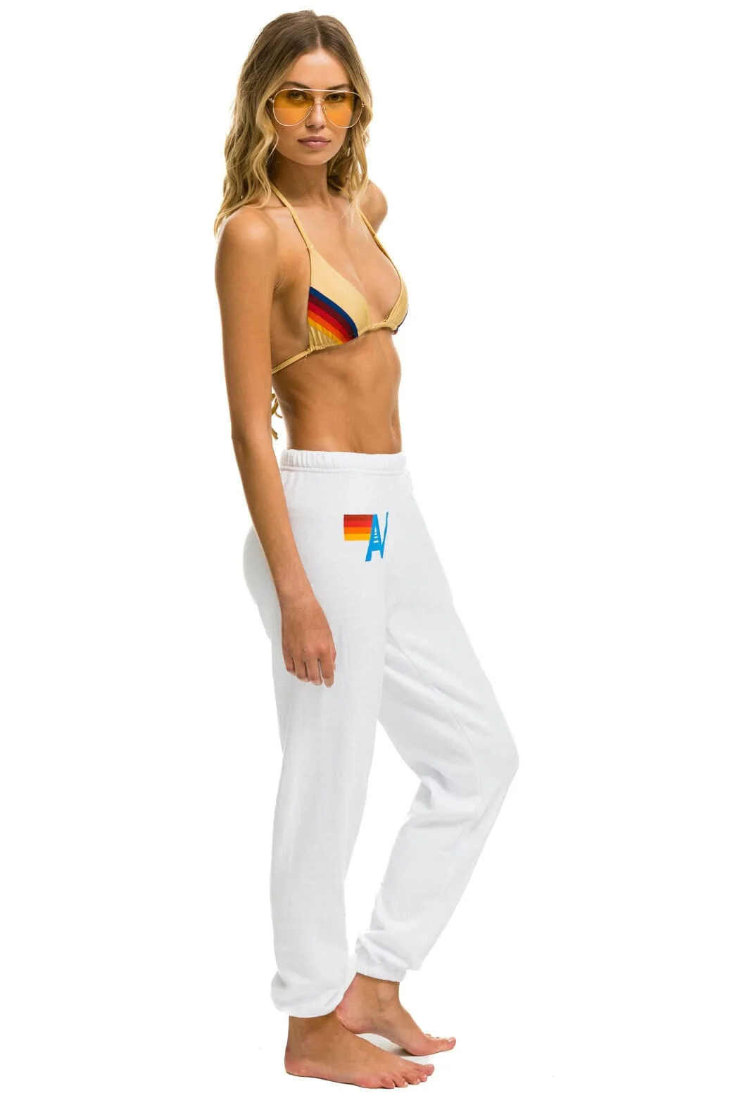 LOGO SWEATPANTS - WHITE - Image 4